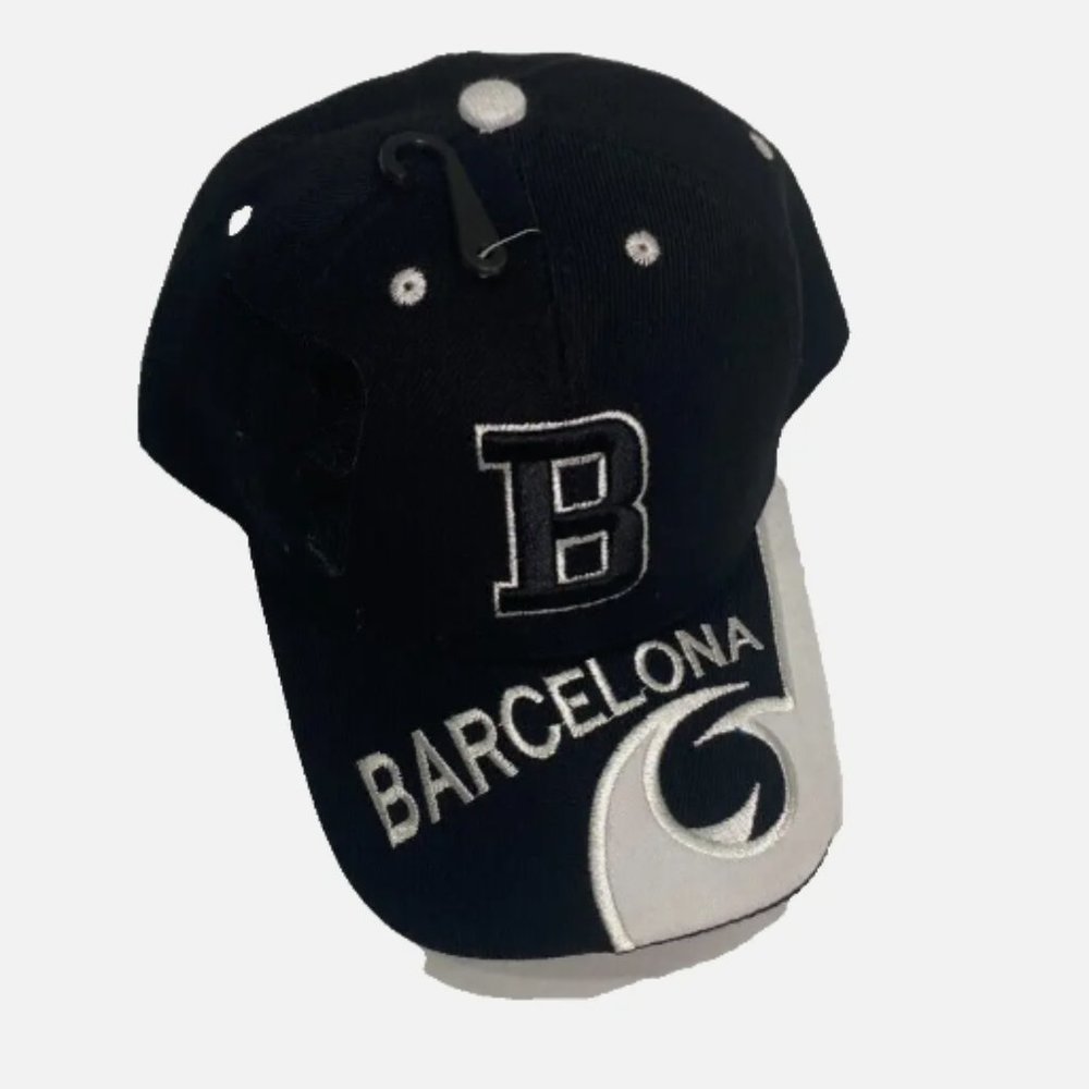 Barcelona Hat Black and White Unisex